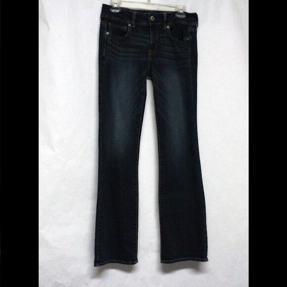 American Eagle Women's Size 6 Regular Kick Boot Blue Denim Jeans - Picture 1 of 14